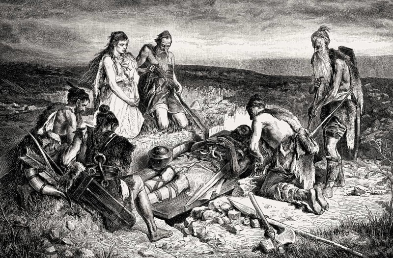 Old Germanic burial
