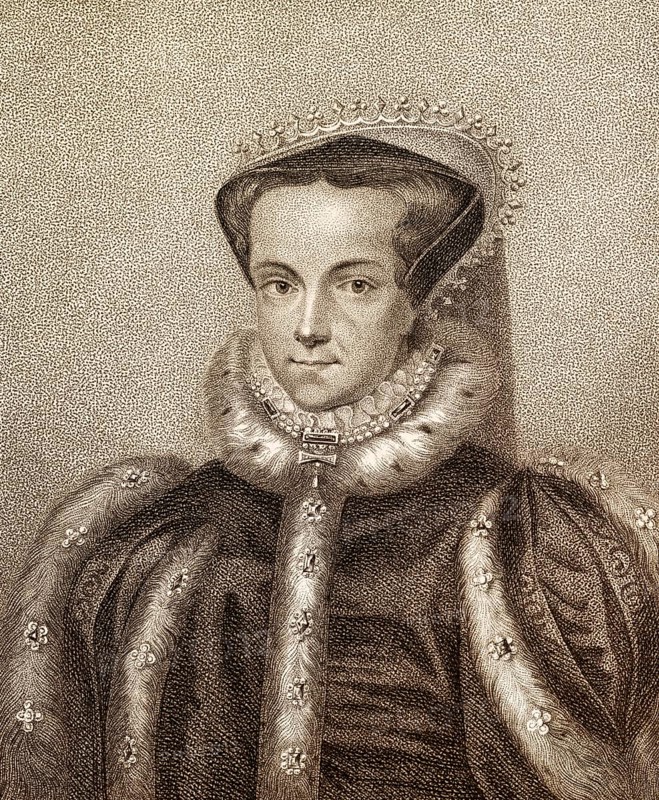 Mary I or Bloody Mary, 1516 - 1558, Queen of England and Ireland from 1553 until 1558, Maria I. Tudor