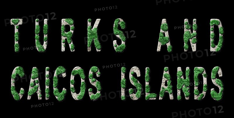 Turks and Caicos Islands Reforestation and Climate Message, Sustainable Green Typography, Green Agenda