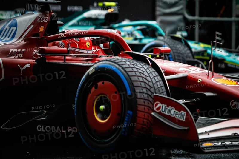 Charles Leclerc of Monaco drives the Scuderia Ferrari HP SF-25 during the 2025 Australian Grand Prix at Albert Park in Melbourne, Australia