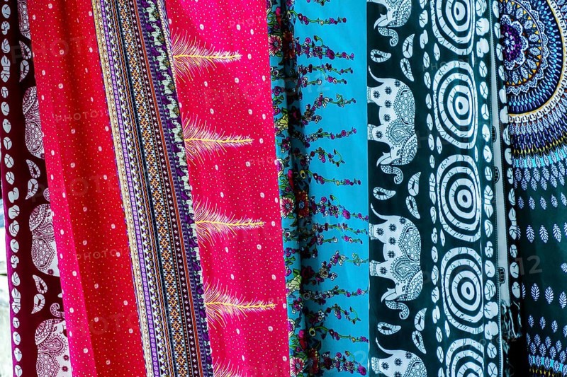 Set of seamless patterns, digital photo picture as a background