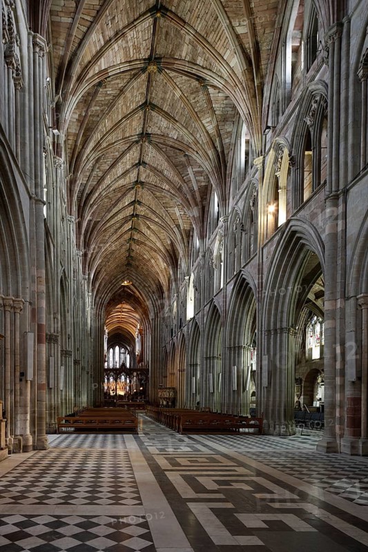 Nave, view to the east, St., Sankt, Saint