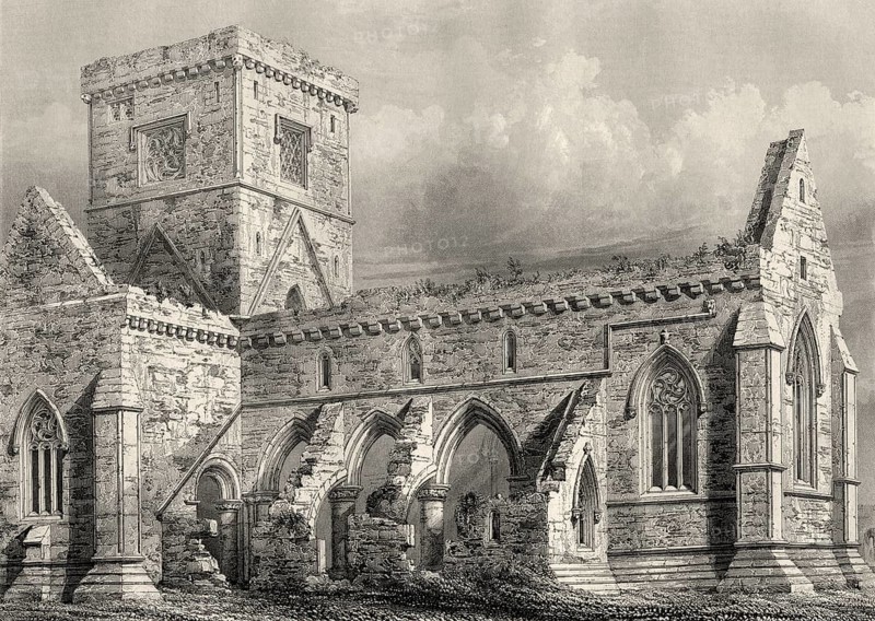 Iona Abbey, Insel Iona, Westküste Schottlands