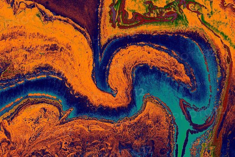 Abstract creative marble pattern texture. Traditional art of Ebru marbling