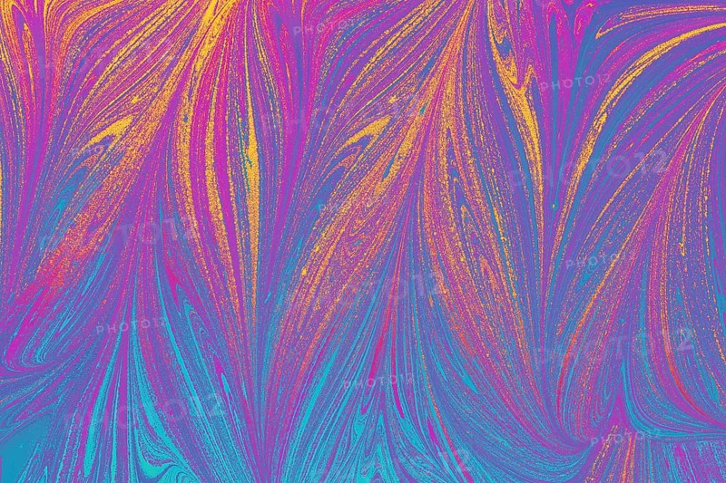 Beautiful abstract art of Ebru marbling painting techniques on water with acrylic paints