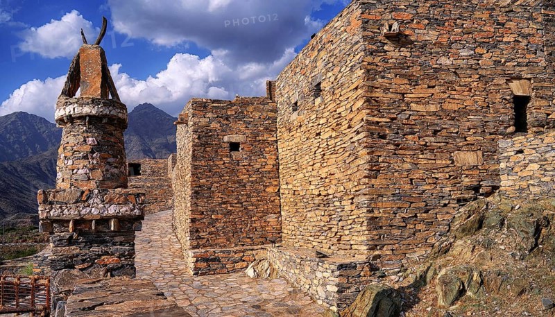 Village, mountain village, architecture, houses, Thee Ain, Middle East, Saudi Arabia, Saudi Arabia