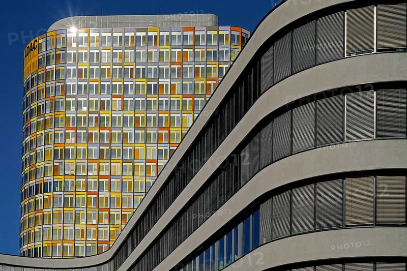 ADAC, building, architecture, colourful, Munich, futuristic, Germany, Europe, Federal Republic of Germany, Europe