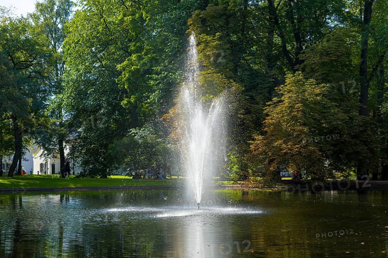 Fountain in the castle park, Oslo, Norway