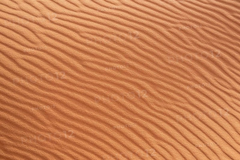 Scenic sand pattern on a desert's dune, drawn from the wind, Morocco