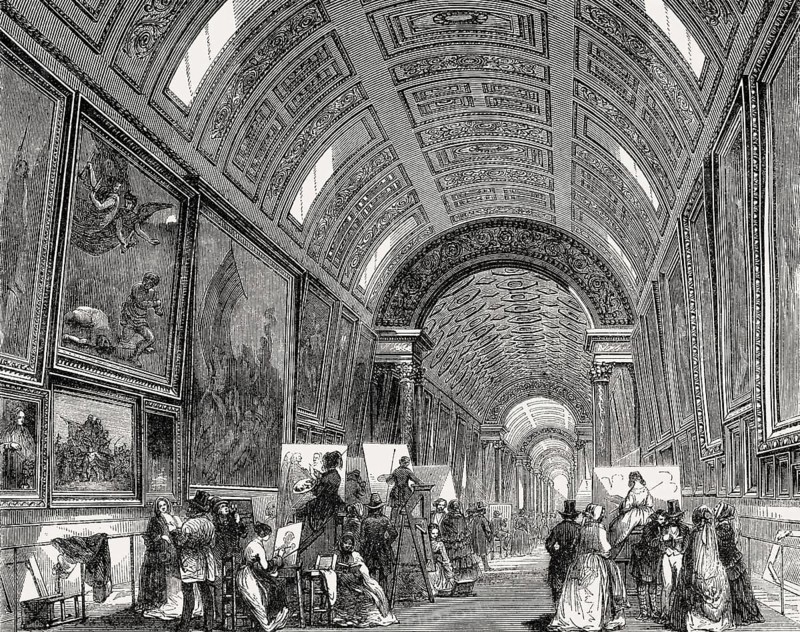 The Louvre Palace, French museum, Paris, France, 19th century