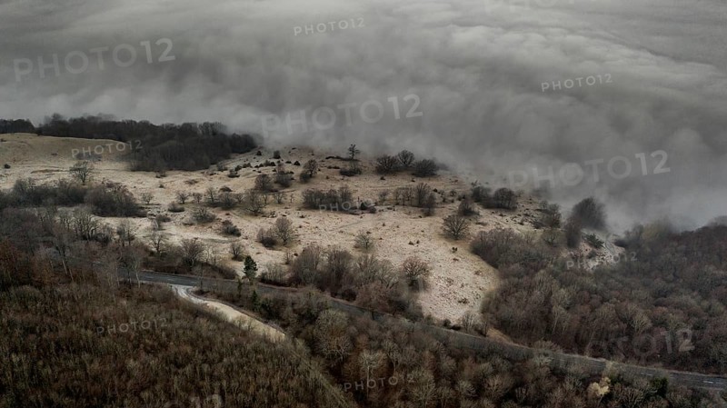 Autumn fans in the valley