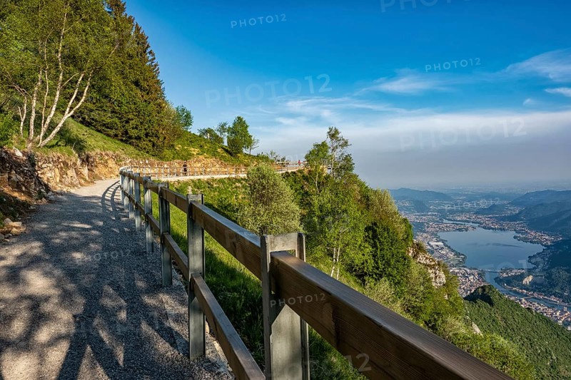 Path on Coltiglione mountain on Lake Como