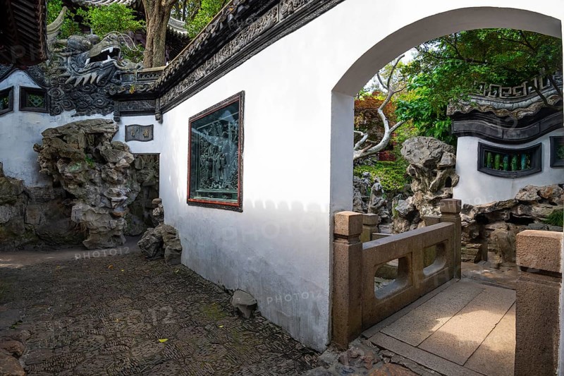 Chinese garden, historical garden, Chinese garden art, Yu Yuan, Yu Garden, Old Town, Shanghai, People's Republic of China