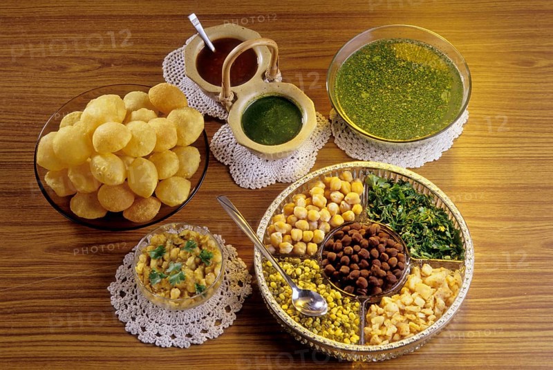 Pani puri, snacks, India, Asia