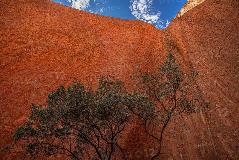 Uluru, formerly Ayers Rock, partial view, Uluru-Kata Tjuta National Park, Northern Territory, Australia