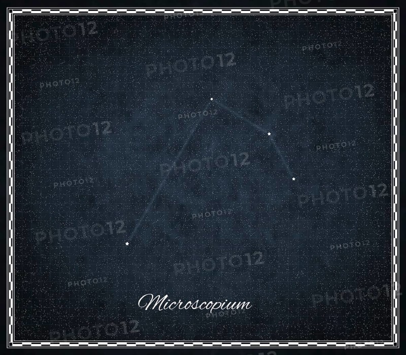 Microscopium star constellation, Night sky, Cluster of stars, Deep space, Microscope constellation
