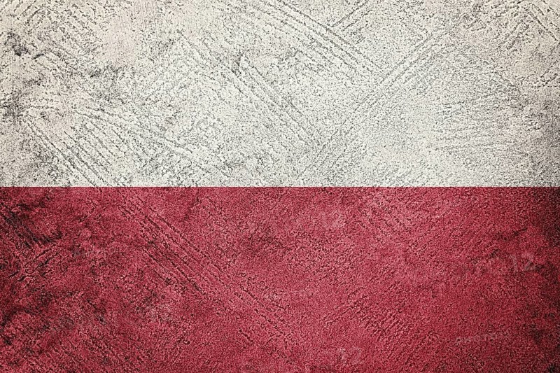Grunge Poland flag. Poland