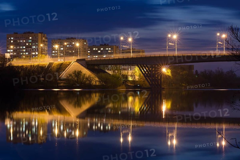 View of the bridge over the Volga-Don canal in Krasnoarmeysk district of Volgograd