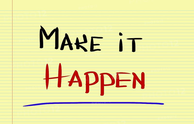 Make It Happen Concept