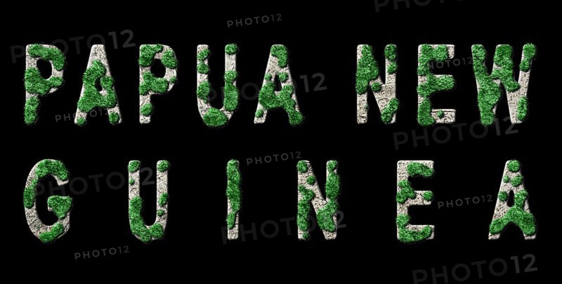 Papua New Guinea Reforestation and Climate Message, Sustainable Green Typography, Green Agenda
