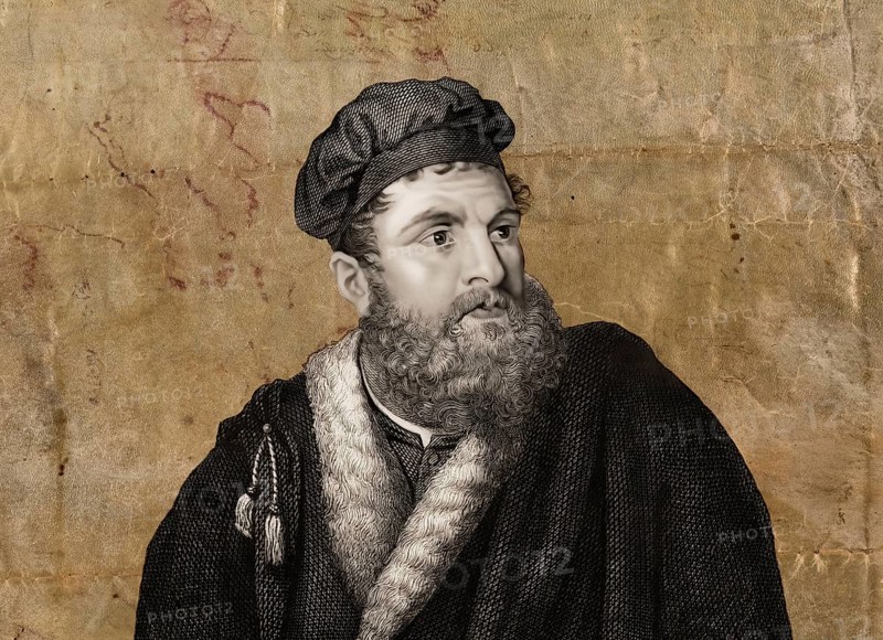 Marco Polo, c.?1254 –1324, an Italian merchant, explorer and writer, map of the Far East and Pacific by himself, digital edited