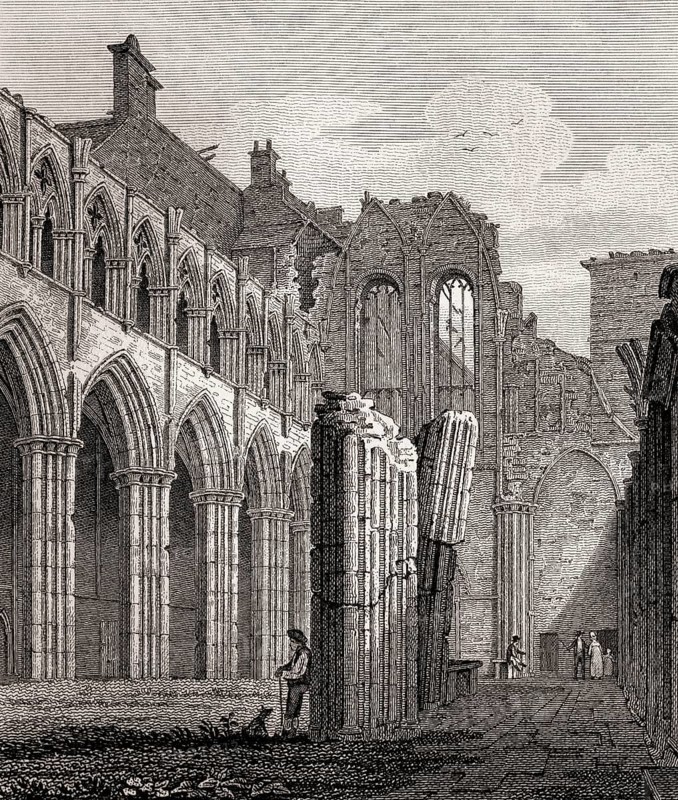 Holyrood Chapel, Edinburgh, Scotland, 17th century, Views in Edinburgh by J. & H. S. Storer