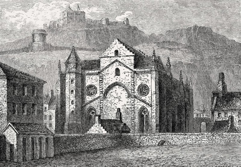 Trinity College Kirk, a royal collegiate church demolished in 1848, Edinburgh, Scotland, 1780