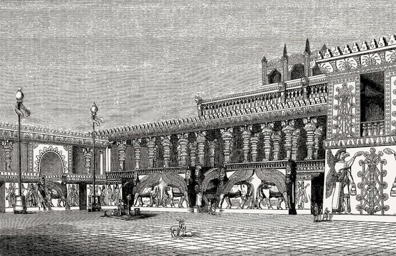 Reconstruction of the Palace of Sargon II of Assyria at Dur-Sharrukin, Khorsabad, Iraq