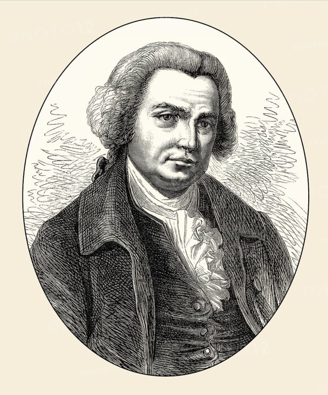Portrait of John Smeaton, 1724, 1792, the English engineerfather of civil engineering
