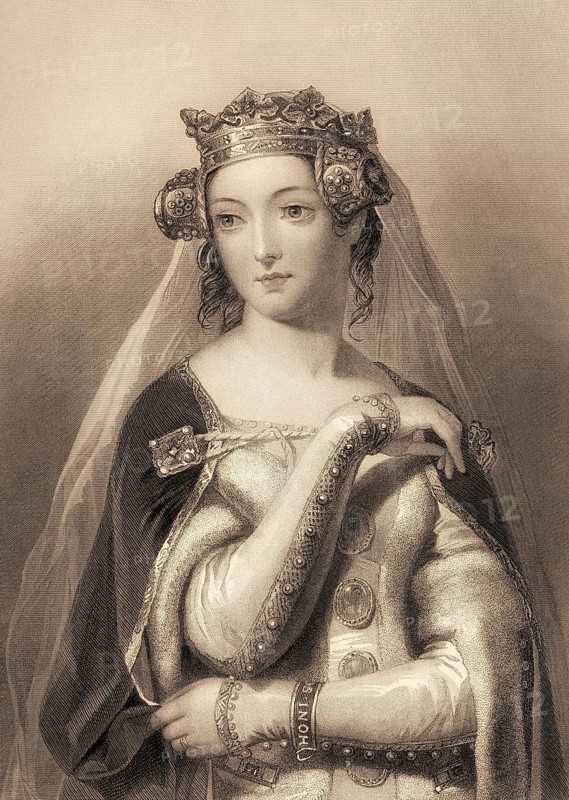 Philippa of Hainault, 1310 or 1315 – 1369, Queen of England as the wife of King Edward III