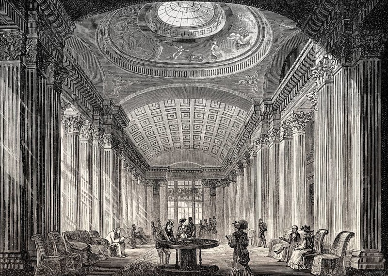The interiors of the Signet Library, Edinburgh, Scotland, 19th century