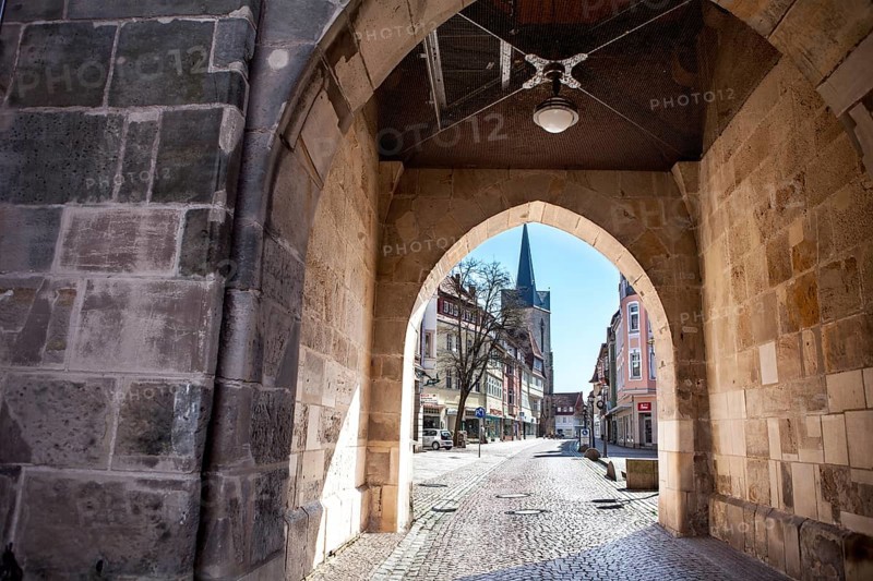Old town gate Westerturm, Duderstadt, Lower Saxony, Germany