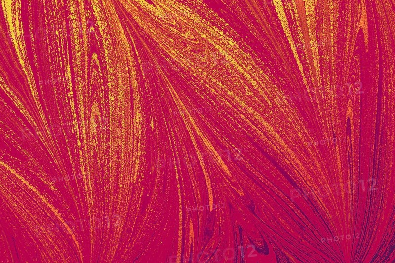 Beautiful abstract art of Ebru marbling painting techniques on water with acrylic paints