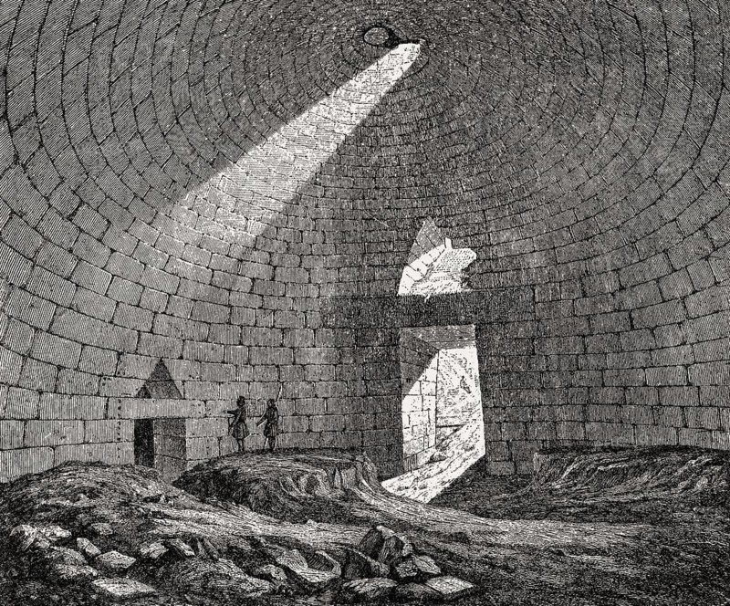 The Treasury of Atreus, Acropolis at Mycenae, Greece