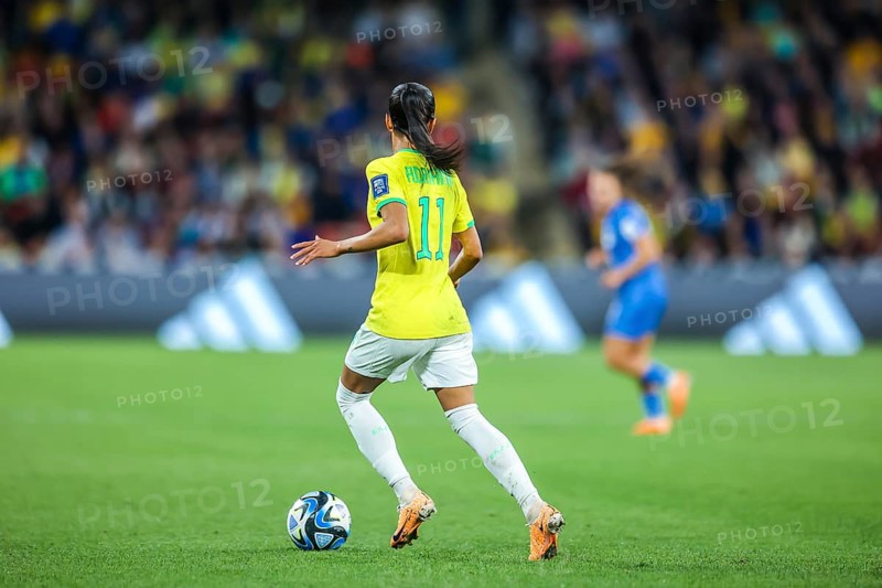 BRISBANE, AUSTRALIA, JULY 29: Brazil plays France at the FIFA Women's World Cup Australia New Zealand 2023 at Brisbane Stadium on July 29, 2023