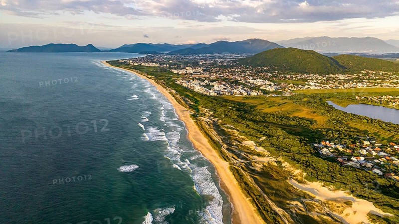 Florianópolis, Campeche beach during sunrise. Brazil. Rio Tavares neighborhood