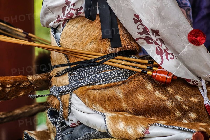 Archer of horseback archery. Shooting Location: Kamakura, Kanagawa Prefecture