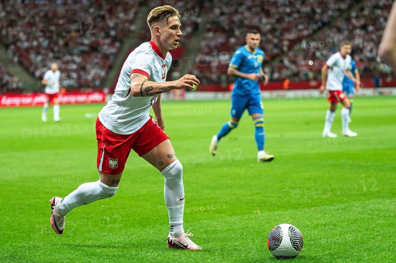WARSAW, POLAND - JUNE 7, 2024: Friendly soccer match Poland - Ukraine 3:1. In action Michal Skoras.