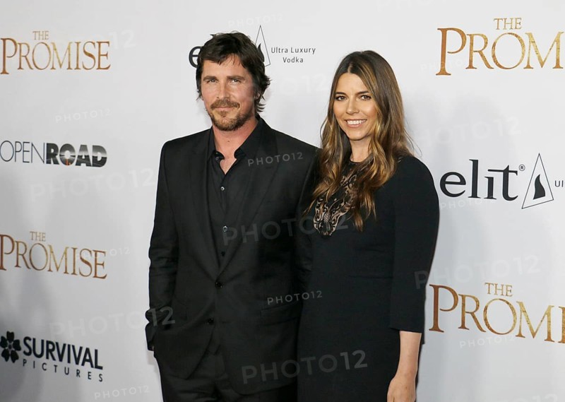 Christian Bale and Sibi Blazic at the Los Angeles premiere of 'The Promise' held at the TCL Chinese Theatre in Hollywood, USA on April 12, 2017
