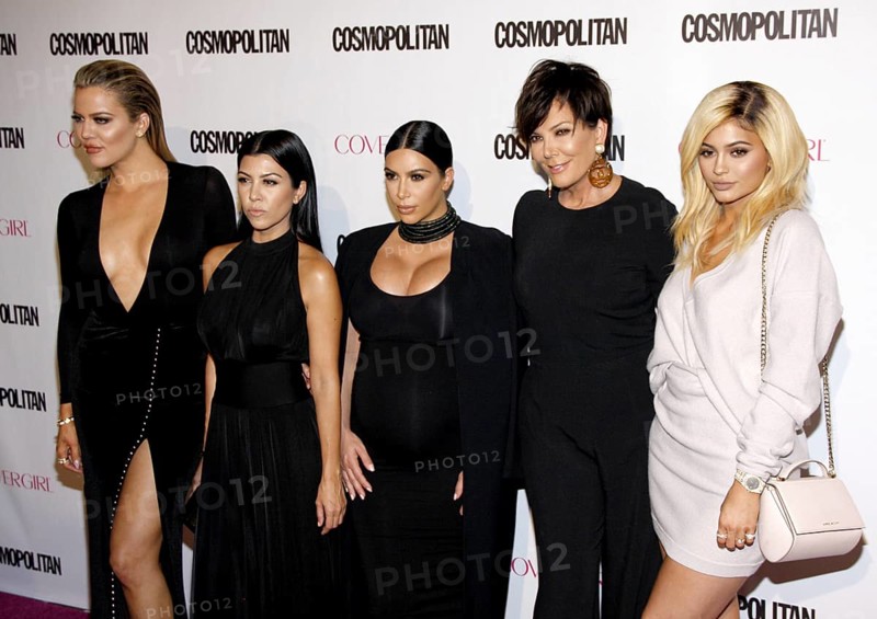 Khloe Kardashian, Kourtney Kardashian, Kim Kardashian, Kris Jenner and Kylie Jenner at the Cosmopolitan Magazine's 50th Anniversary held at the Ysabel in Los Angeles on Sunday October 12, 2015