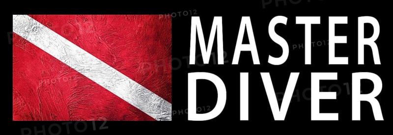 Master Diver, Diver Down Flag, Scuba flag, Scuba Diving