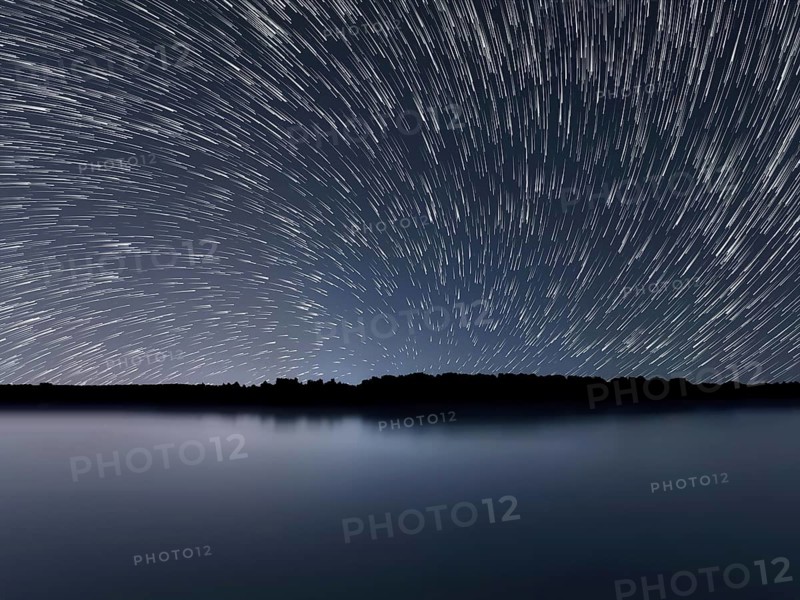 Star Trails over Night sky. Night sky startrails