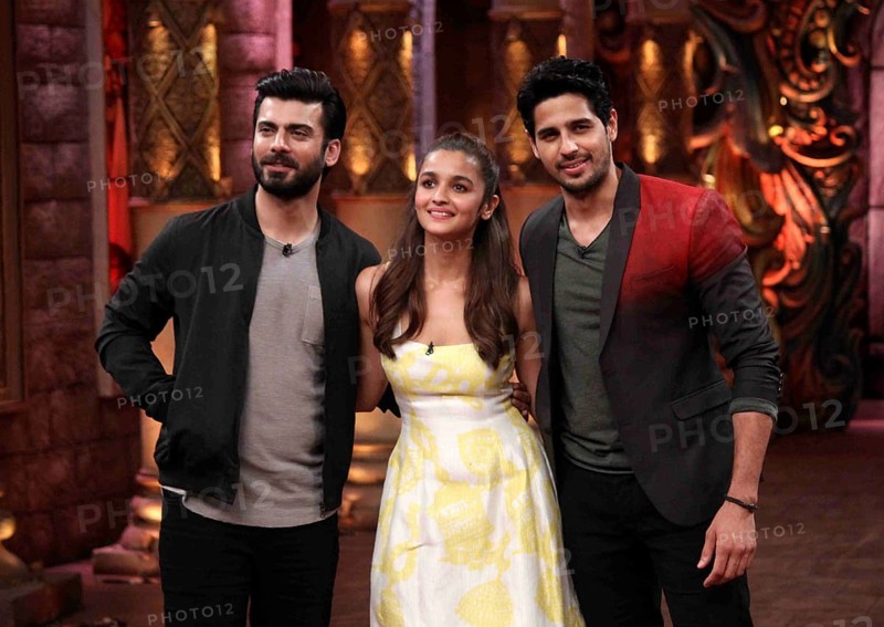 Bollywood actors Fawad Khan, Sidharth Malhotra and Alia Bhatt film Kapoor sets television show Comedy Nights Bachao Mumbai