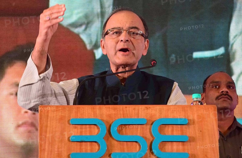 Union Finance Minister Arun Jaitley speaks conferencen Taleem O Tarbiyat Bombay Stock Exchange Mumbai September 2, 2016