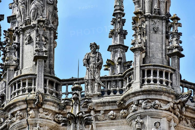 Detail of st pauls cathedral in milan italy
