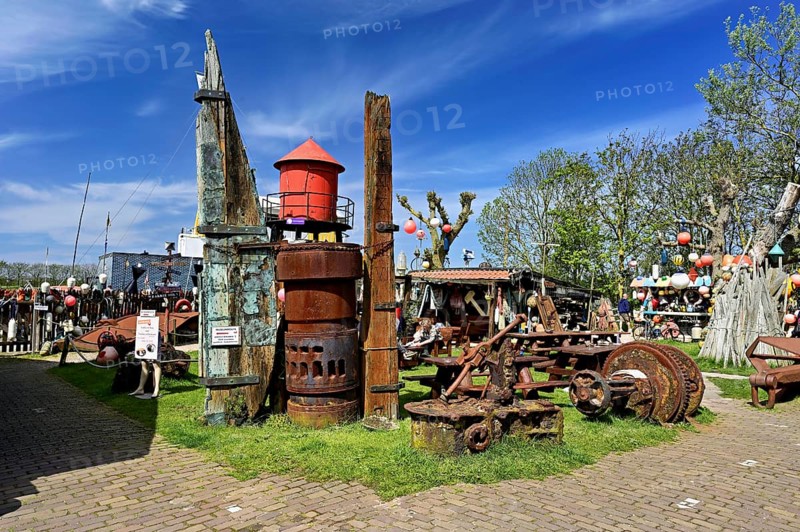Items fished out of the sea by beachcombers, Maritime and Beachcomber Museum Flora, the world's largest museum of flotsam and jetsam, De Koog, Holland, Netherlands