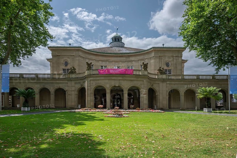 The Regentenbau, event building in neoclassical style built in 1913, Bad Kissingen, Lower Franconia, Bavaria, Germany