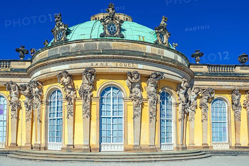 Sanssouci Palace in Sanssouci Palace Park in Potsdam, Germany