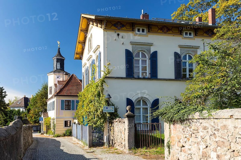 Landhaus des Meinholdschen Weingutes and Meinholdsches Turmhaus, Oberlößnitz, Radebeul, Saxony, Germany