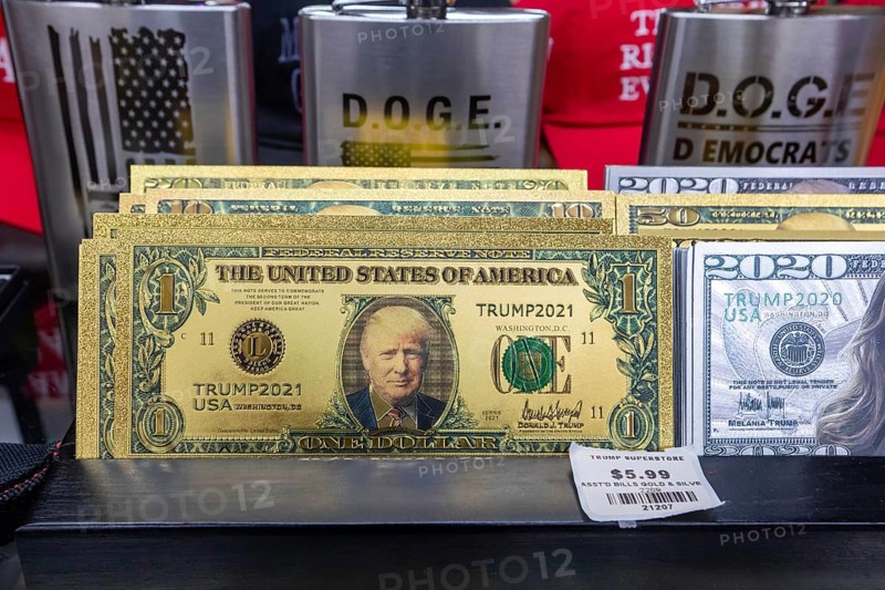 Lenoir City, Tennessee - The Trump Superstore outside Knoxville sells shirts, caps, white privilege cards, and other merchandise